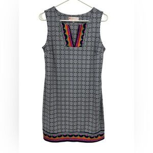 Jude Connally Carissa Jude Cloth Colorful Sleeveless Mini Shift Dress - M